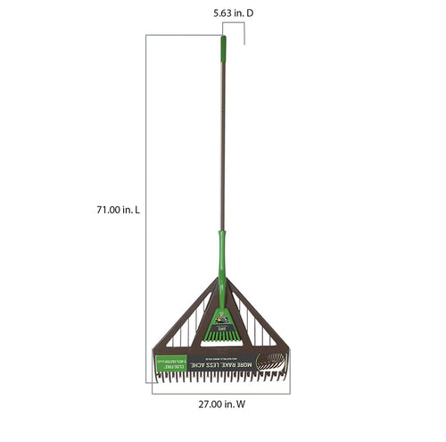 2 Tine Hand Rake Ames Dual Tine Poly Leaf Rake with Hand Rake - Austin, TX - Shoal Creek ...